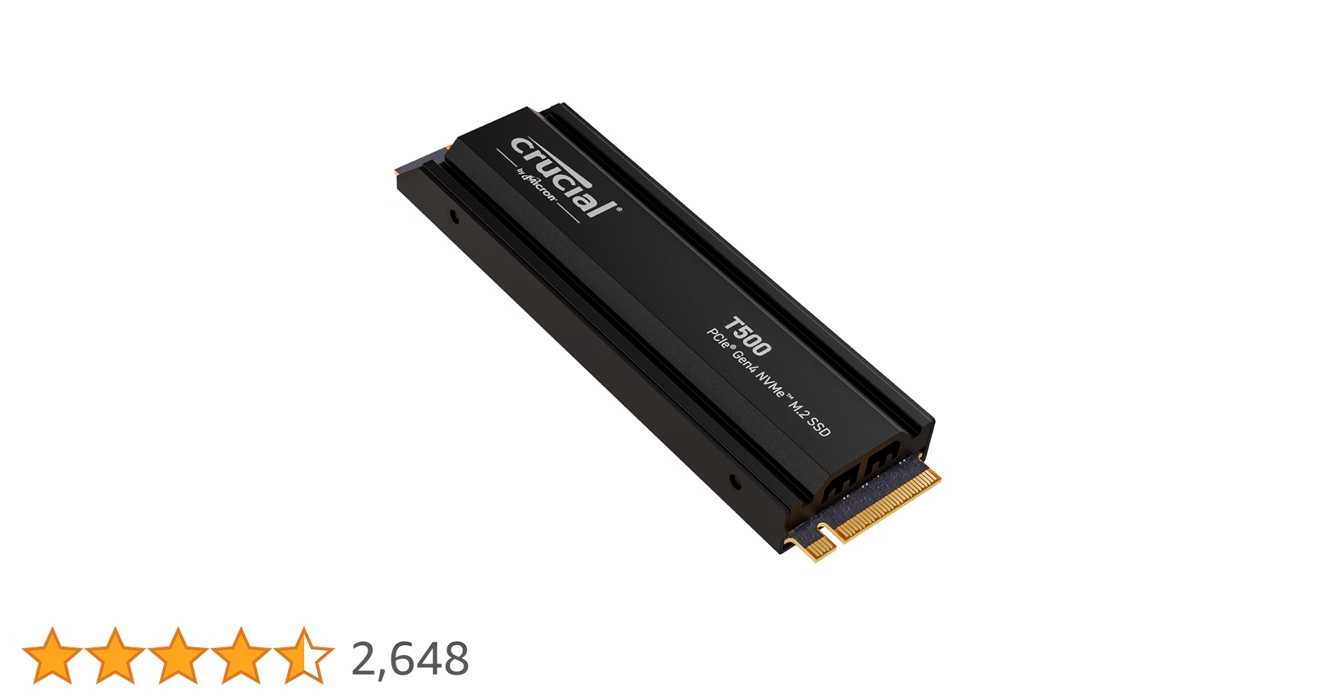 Amazon | Crucial T500 2TB Gen4 NVMe M.2 内蔵ゲーミングSSD